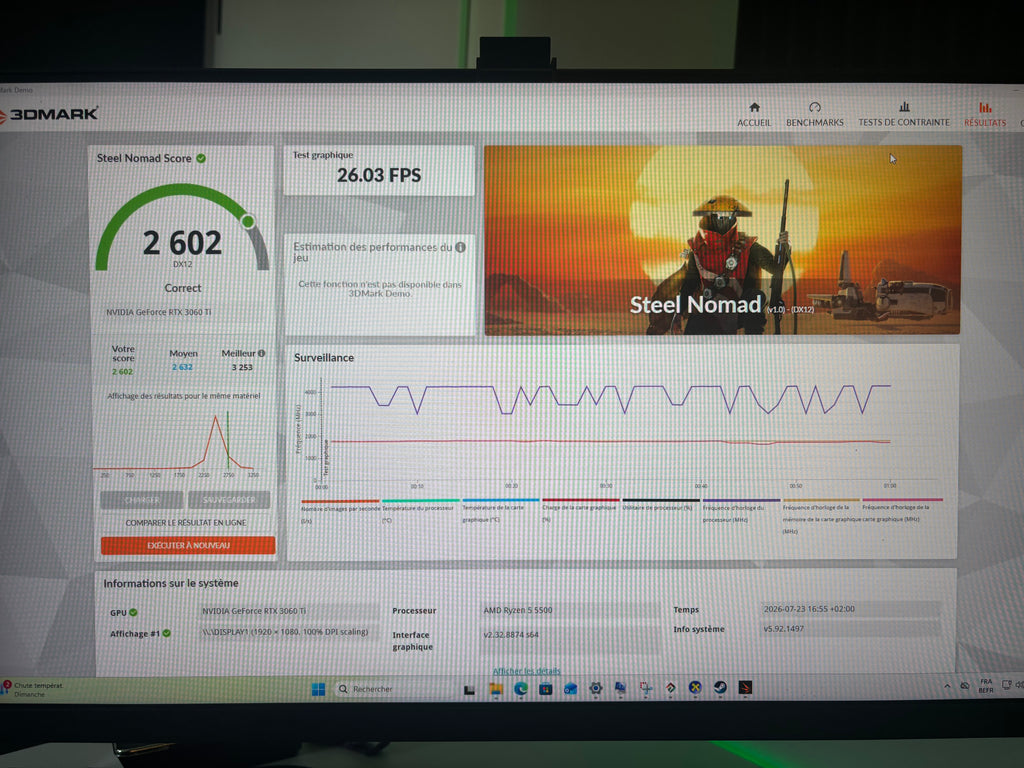 PC Gamer RTX 3060 Ti / Ryzen 5 5500 – Full White